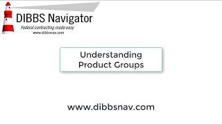 Understanding DIBBS Navigator Product Groups [upl. by Atrim]