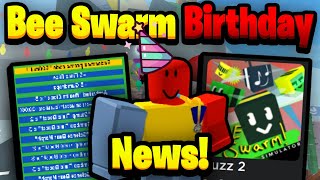 Bee Swarm ANNIVERSARY  Upcoming News  Bee Swarm Simulator [upl. by Lladnor]