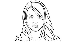 Line Portrait tutorial using Inkscape [upl. by Rosene461]