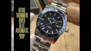 Revue Thommen Diver Blue Automatic 170302135 Watch  Unboxing e Review  Valjoux Relogios [upl. by Ansela]