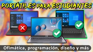 Los mejores portátiles para estudiantes 2024 🔥 DAM DAW Ingeniería Bachillera ESO y más [upl. by Older918]