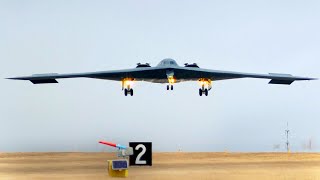 B2 Spirit Take Off and Landing US Air Force [upl. by Joanie379]