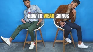 The 5 MOST STYLISH Ways To Wear Chinos  How to Wear Chinos For Guys [upl. by Merline]