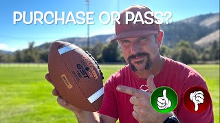 Coach Reviews amp Compares the Wilson GST Composite Football [upl. by Matt]