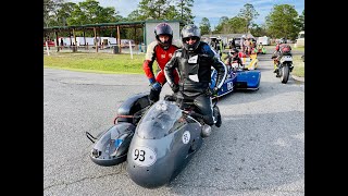 2019 AHRMA Roebling Road Raceway Sidecar Race  Saturday February 23rd [upl. by Nodanrb]