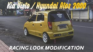 Kia Visto  Hyundai Atos simple modification  racing look  shoot on iPhone 7 [upl. by Ylloj]