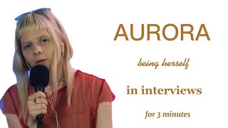 AURORA being herself in interviews for 3 minutes [upl. by Thompson]