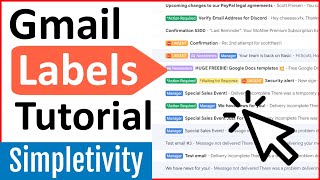 How to use Gmail Labels  Tutorial for Beginners [upl. by Ivory]