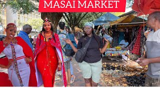 MASAI MARKET African Famous Street Market Nairobi Kenya [upl. by Buller]