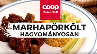 Marhapörkölt egyszerű hagyományos módon  recept [upl. by Barkley]