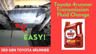 Toyota 4runner Transmission Fluid Change  Drain And Fill [upl. by Adolpho]