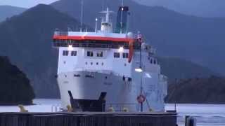 🚢ARAHURA Last Passenger Service  Picton 555PM  29JUL2015 [upl. by Moody]