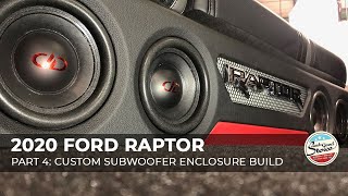 2020 Ford F150 Raptor Custom Stereo System  Part 4  Custom Ported Subwoofer Enclosure [upl. by Vaish825]