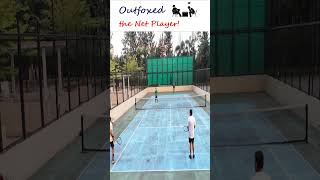 Outfoxed the Net Player tennis tennisshorts tennisreels reels outfox netplayer [upl. by Yerffe]