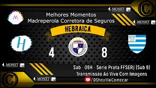 Melhores Momentos Madreperola Hebraica 4 x 8 Grajaú TC  Sub 9  FFSERJ [upl. by Bena]