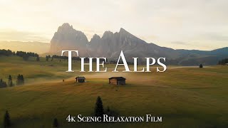 The Alps 4K  60 Minute Relaxation Film with Calming Music [upl. by Nylanna]