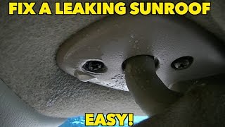 Sunroof leaking Quick and easy fix [upl. by Huntingdon967]