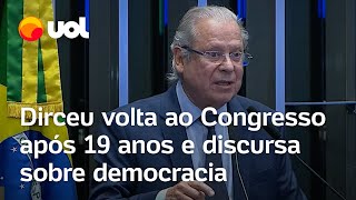 José Dirceu volta ao Congresso após 19 anos discursa sobre democracia e defende revolução social [upl. by Jc]