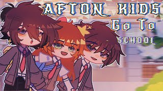 Afton Kids Go To School  1 ft Afton KidsGacha Afton Family Gacha FNaFGacha clud Remake [upl. by Eadie461]