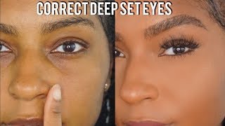 How to Conceal Deep Set Eyes Easy amp Beginner Friendly  iamLindaElaine [upl. by Anyrb]