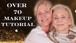 OVER 70 Makeup Tutorial  MotherinLaw Makeup Transformation [upl. by Sartin999]