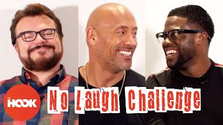 The Rock Kevin Hart amp Jack Black Tell The Worst Jokes Ever Made  TheHookOfficial [upl. by Eihtak]