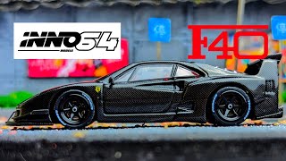 Unboxing INNO64 LBWK Ferrari F40 Full Carbon 164 [upl. by Daniella]