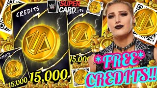 HERES HOW TO GET FREE 15000 CREDITS amp 5 NEW QR CODES  WWE SuperCard [upl. by Patton]