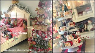 Christmas Home Tour 2019Priscilla amp ChelseaThe Real Housewives of Cross Stitch Farmhouse Christmas [upl. by Agate74]