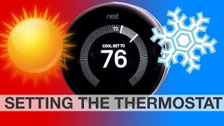 How to set the Nest Thermostat from COOLING to HEATING [upl. by Carn]