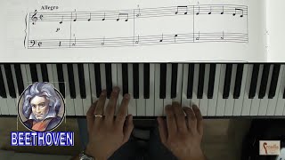 Inno alla Gioia facilissimo per pianoforte Tutorial con spartito [upl. by Novaelc826]