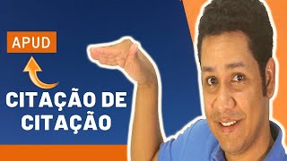 Citação Apud Como Fazer Citação de Citação [upl. by Malvia]