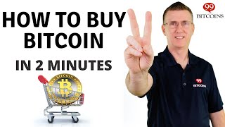 How to Buy Bitcoin in 2 minutes  2024 Updated [upl. by Tirma]