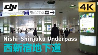 【西新宿の地下街】新宿駅から新宿センタービルを歩く│NishiShinjuku│東京・西新宿エリア【4K60│DJI Pocket2】 [upl. by Seabrook665]