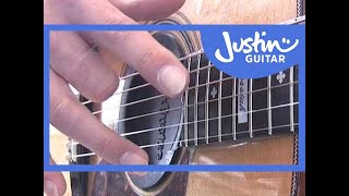 Harp Harmonics Guitar Lesson TE014 How to play [upl. by Munt]