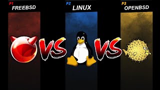 Linux vs OpenBSD vs FreeBSD [upl. by Enwahs612]