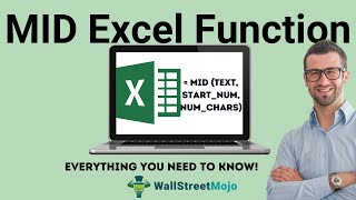 MID Excel Function Formula Example  How to Use MID Function [upl. by Keram421]