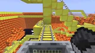 Lava Coaster Epic Minecraft Rollercoaster [upl. by Eyot]