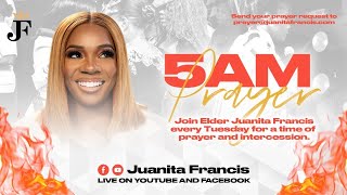 5AM PRAYER  ELDER JUANITA FRANCIS [upl. by Adlesirk]