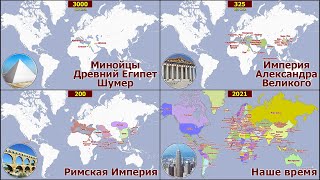 КАРТА МИРА ЗА 5 ТЫСЯЧ ЛЕТ  ИСТОРИЯ ИМПЕРИЙ ГОСУДАРСТВ И СТРАН ЗА 15 МИНУТ [upl. by Annaierb]