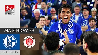 After Crazy Comeback Schalke back in Bundesliga  Schalke 04  St Pauli 32  MD 33 – BL 2 2122 [upl. by Phelia265]