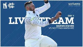 🔴 LIVE  Warwickshire vs Nottinghamshire  County Championship Day 1 [upl. by Cristionna]