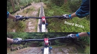 Dalbeattie Scotland 7 Stanes Mountain Biking Red and Black runs amp the SLAB GOPRO HERO [upl. by Trisa722]