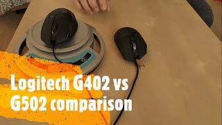 Logitech G402 vs Logitech G502 [upl. by Drallim]