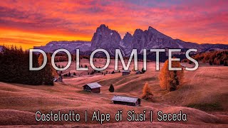 Epic DOLOMITES  Castelrotto Alpe di Siusi amp Seceda  Italy Travel Vlog [upl. by Ahseket]