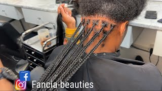 HOW TO DO Knotless Braids Easy knotless tutorial [upl. by Nyrad]