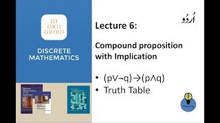 lecture 6 compound proposition p∨¬q→p∧q amp its truth table in discrete mathematics in hindi [upl. by Hung156]