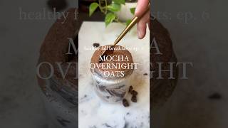 Mocha Overnight Oats overnightoats mocha coffeelovers [upl. by Solracnauj217]