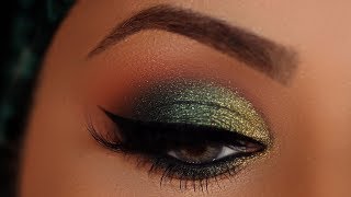 INTENSE EMERALD SMOKEY EYES MAKEUP TUTORIAL [upl. by Iraj179]