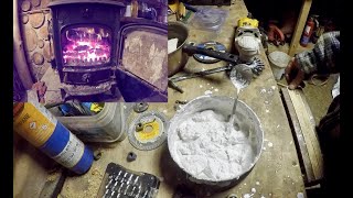 Making my own quicklime and lime putty experiments [upl. by Ramma]